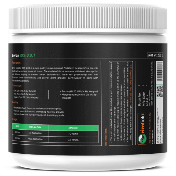 Boron 20% D.O.T – Essential Crop Micronutrient (250g) - Image 2