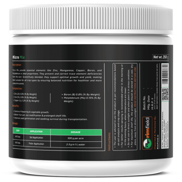 Mix Micronutrient Fertilizer – High-Quality Crop Supplement (250g) - Image 2