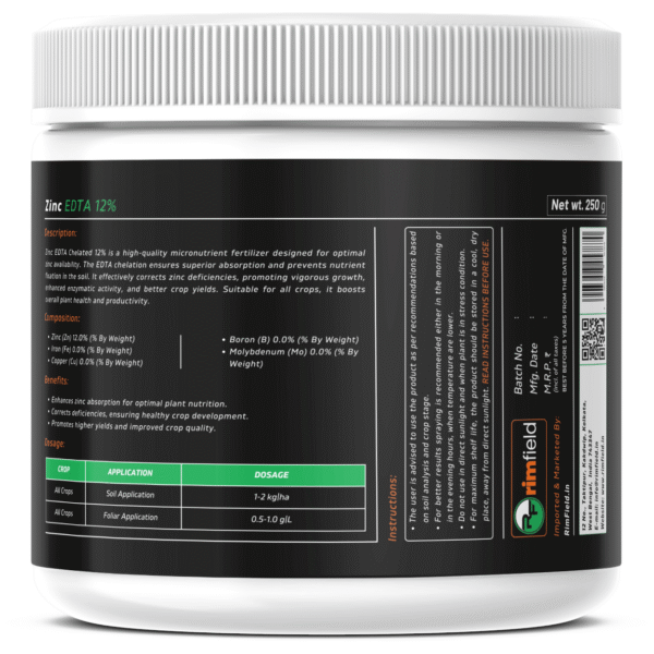 Zinc EDTA 12% – Premium Micronutrient (250g) - Image 2